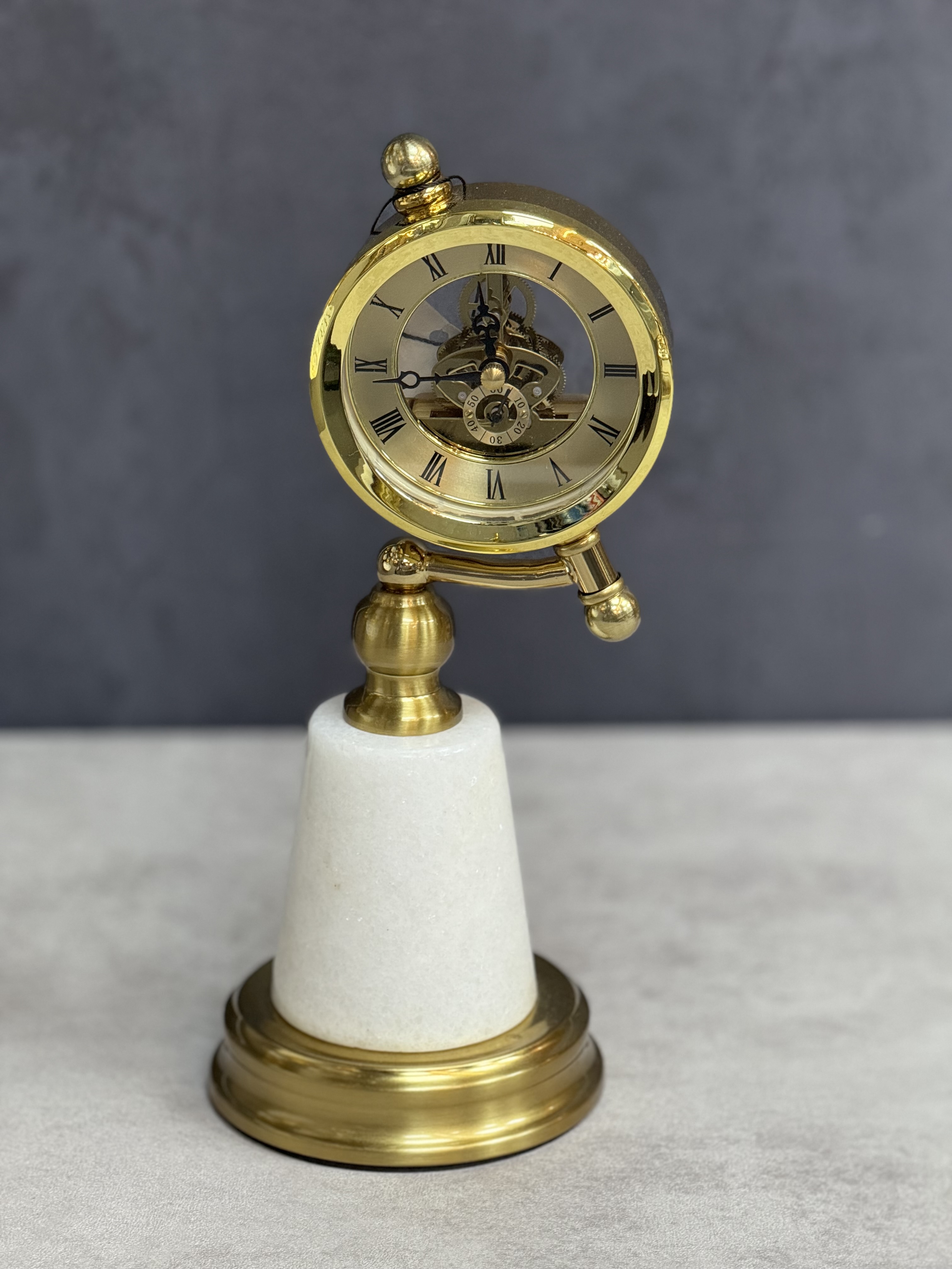 ساعت رومیزی پایه سنگ طبیعی وارداتی