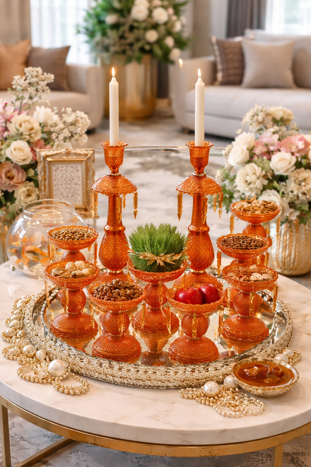 هفت سین باکارات رنگ نارنجی وارداتی 2100