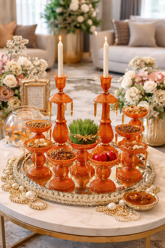 هفت سین باکارات رنگ نارنجی وارداتی 2100